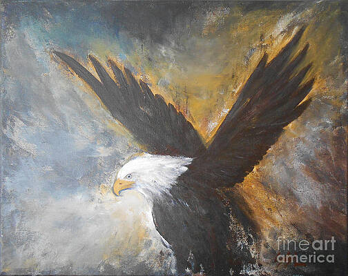 Wall Art featuring the painting Eagle Spirit 2 by Jane See