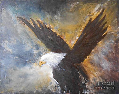 Wall Art featuring the painting Eagle Spirit by Jane See