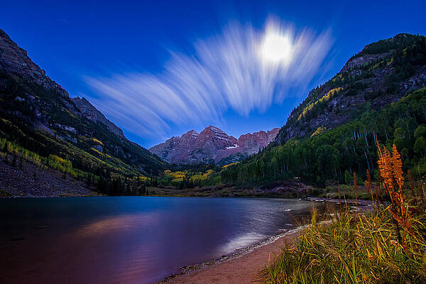 Nature Photograph - Early Morning At Maroon Bells by Jeff Stoddart
