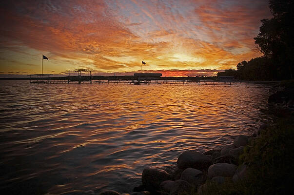 Michigan Wall Art featuring the photograph Early Morning Fireworks by Owen Weber