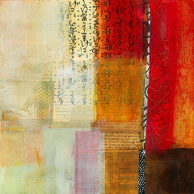 Abstract Layers of Colorful Scripts Wall Art