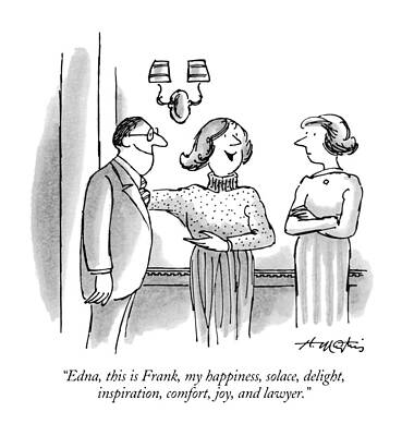 Joy Drawing - Edna, This Is Frank, My Happiness, Solace by Henry Martin