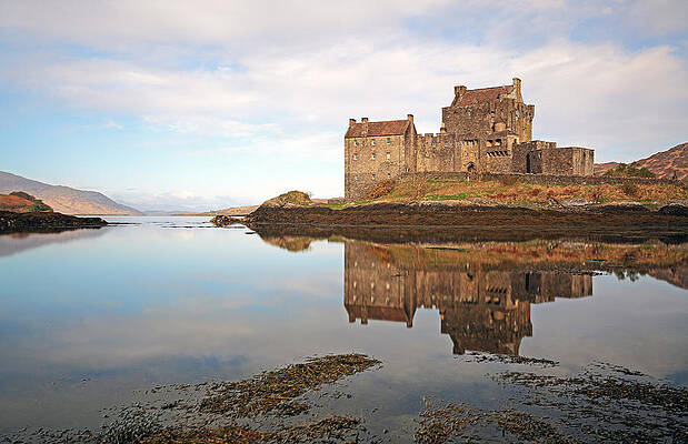 Reflection Wall Art featuring the photograph Eilean Donan Castle by Grant Glendinning
