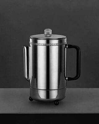 Stainless Steel Coffee Percolator Photograph