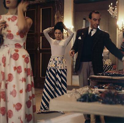 Elegant Fashion Fitting Session Photograph