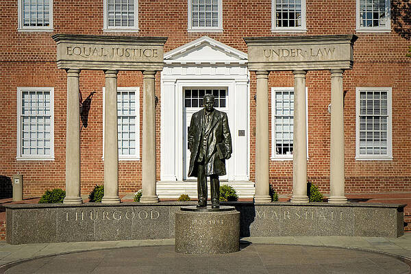 Thurgood Marshall Statue Wall Art