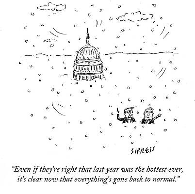 Capitol Building in Snowy Satire Wall Art