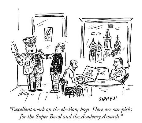 Russia Drawing - Excellent Work On The Election by David Sipress