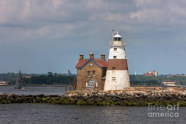 Wall Art featuring the photograph Execution Rocks Lighthouse I by Clarence Holmes