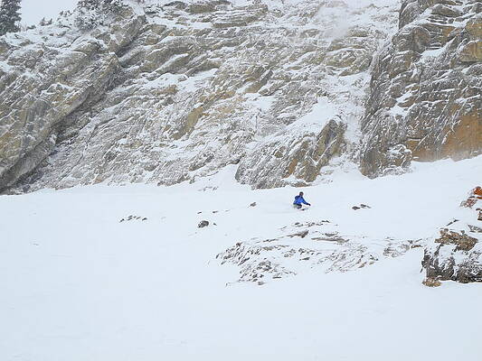 Wyoming Wall Art featuring the photograph Expert Chutes by Raymond Salani III