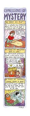 Baking Drawing - Expressions Of Mystery by Roz Chast