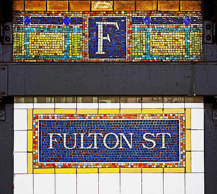 Wall Art featuring the photograph F Is For Fulton Street by Rona Black