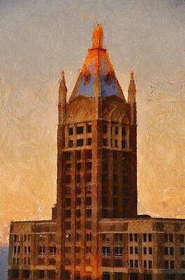 Wall Art featuring the painting Fading Slowly Into Night by Jeffrey Kolker