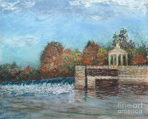 Fall on Boathouse Row by Carol DENMARK