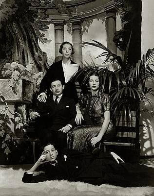Wall Art featuring the photograph Fanny Brice With Her Family by Lusha Nelson