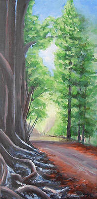 Wall Art featuring the painting Faraway by Jane See