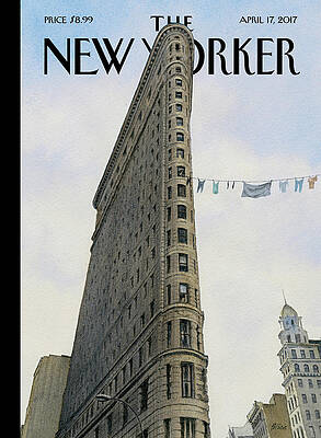 Flatiron Building with Clothesline Painting
