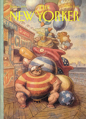 Peter De Seve Wall Art featuring the painting New Yorker September 6th, 1993 by Peter de Seve