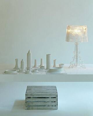 Minimalist Wall Art featuring the photograph Ferruccio Laviani's Bourgie Lamp From Kartell by Romulo Yanes