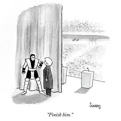 Curtain Drawing - Finish by Benjamin Schwartz