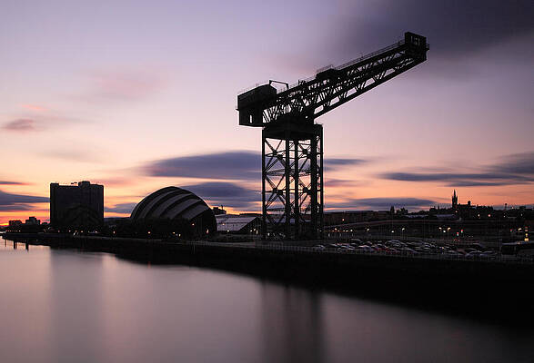 Reflection Wall Art featuring the photograph Finnieston Crane Glasgow by Grant Glendinning