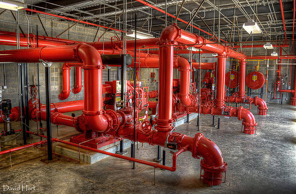 David Photograph - Fire Pump Room 2 by David Hart