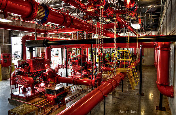 David Photograph - Fire Pumps by David Hart