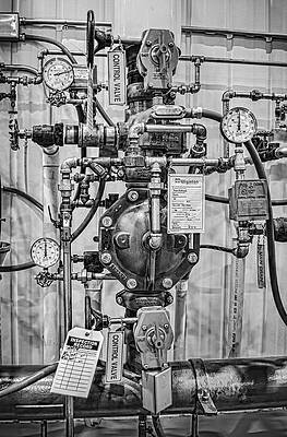 David Photograph - Fire Sprinkler System Riser by David Hart