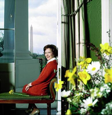 Washington Monument Photograph - First Lady Rosalynn Carter by Horst P. Horst