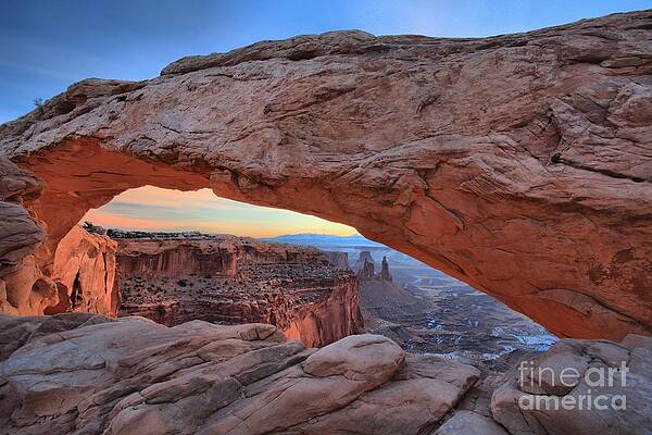 Wall Art featuring the photograph First Light At Canyonlands by Adam Jewell