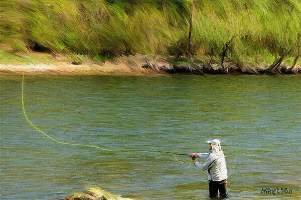 Wall Art featuring the painting Fishing Lake Taneycomo by Jeffrey Kolker
