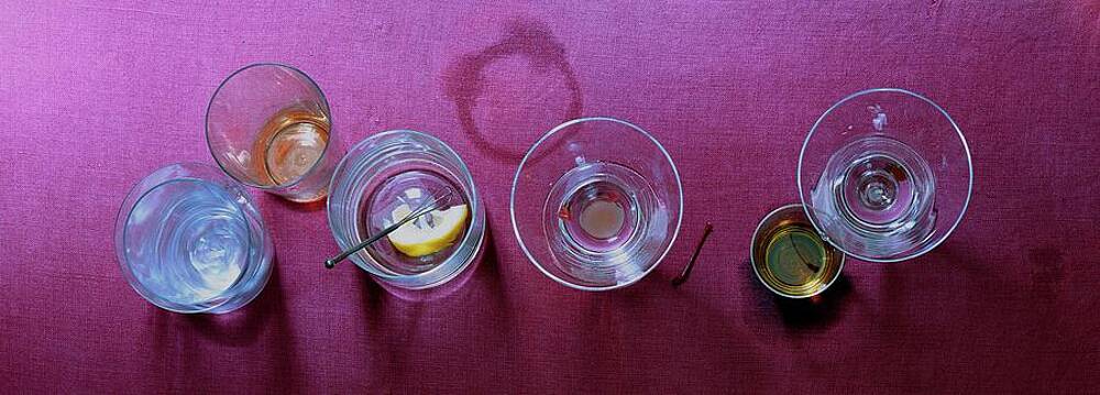 Vibrant Photograph - Five Cocktails by Romulo Yanes