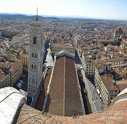 City Photograph - Florence Cityscape From Top Duomo by Sami Sarkis Photography
