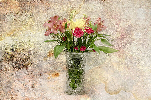 Wall Art featuring the photograph Flowers In A Vase by Crystal Wightman