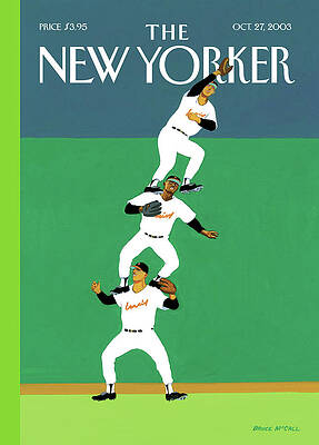Baseball Players Tower Painting