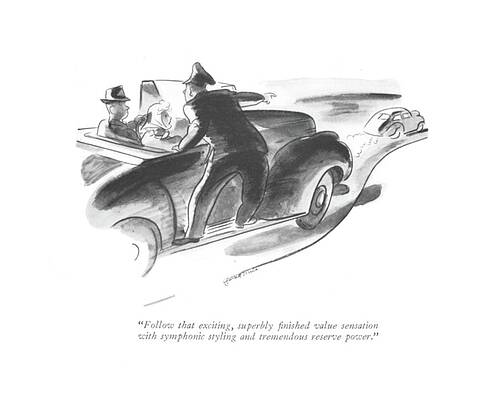 Lover Drawing - Follow That Exciting by Garrett Price