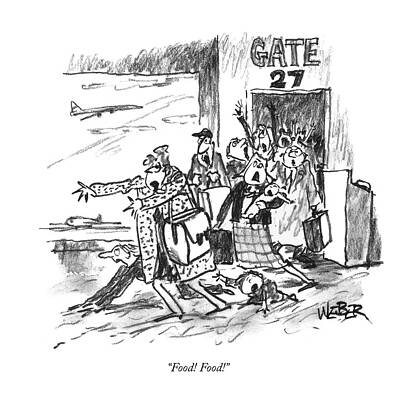 Hectic Airport Scene at Gate 27 Wall Art