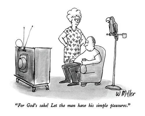 Simple Drawing - For God's Sake!  Let The Man Have His Simple by Warren Miller