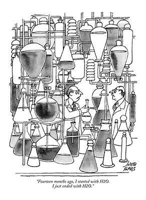 Lab Scientists Among Flasks Wall Art