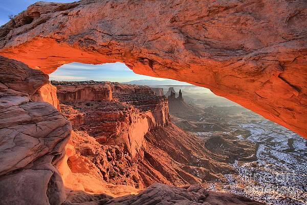 Wall Art featuring the photograph Framed By Mesa Arch by Adam Jewell