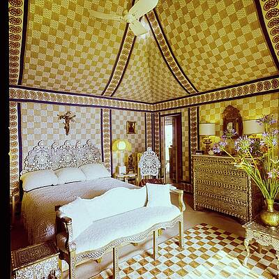 Antique Photograph - Franco Zeffirelli's Bedroom by Horst P. Horst