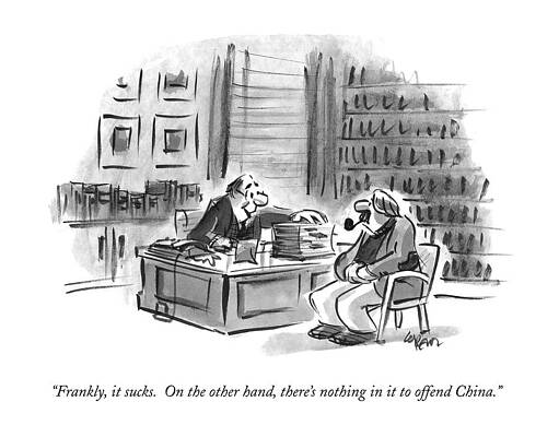 Office Cartoon Critique Wall Art