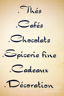 Wall Art featuring the photograph French Store Sign by Olivier Le Queinec