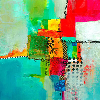 Colorful Geometric Abstraction Wall Art