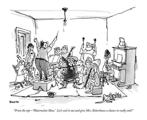 Orchestra Rehearsal Parody Drawing