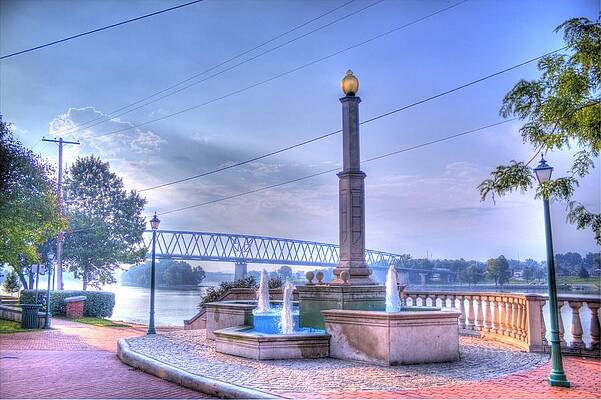 Water Photograph - Front Street Fountian by Jonny D