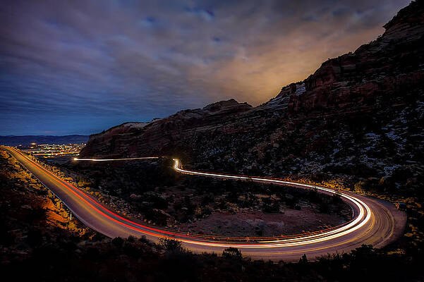 Color Wall Art featuring the photograph Fruita Canyon Drive by Jeff Stoddart