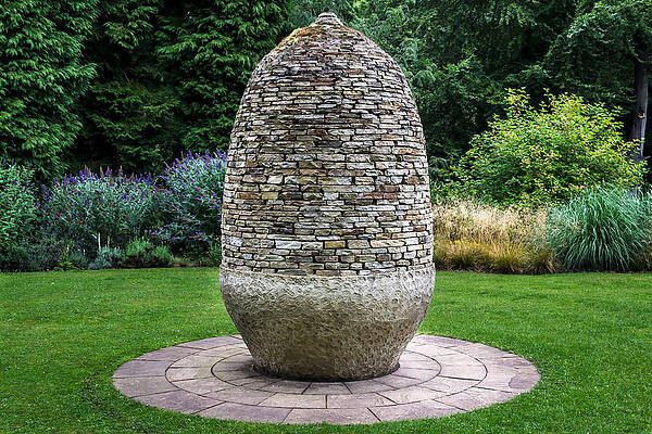 Isolate Wall Art featuring the photograph Garden - Brickwork Butterfly Nut - Thorp Perrow - UK by Scott Lyons