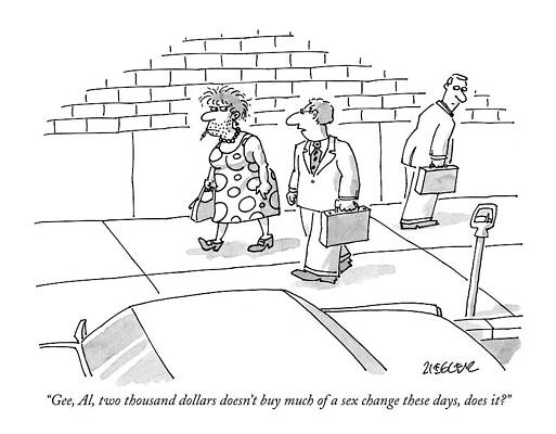 Clock Drawing - Gee, Al, Two Thousand Dollars Doesn't Buy Much by Jack Ziegler