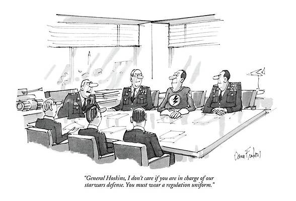 Military Meeting with Superhero General Drawing